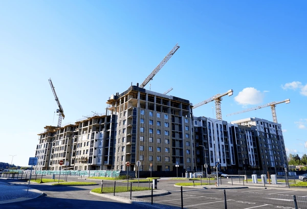 tower crane on building construction 600nw 2506297907